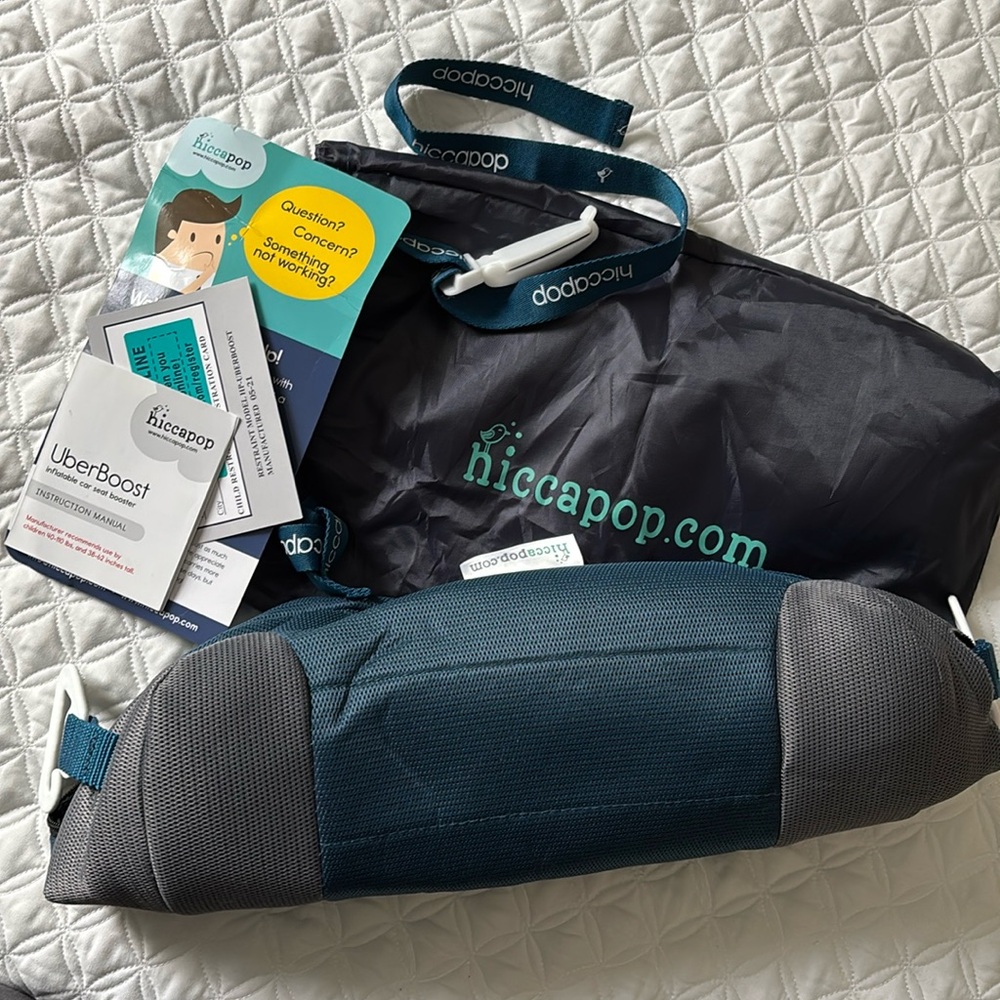 Hiccapop Uberboost inflatable booster car seat